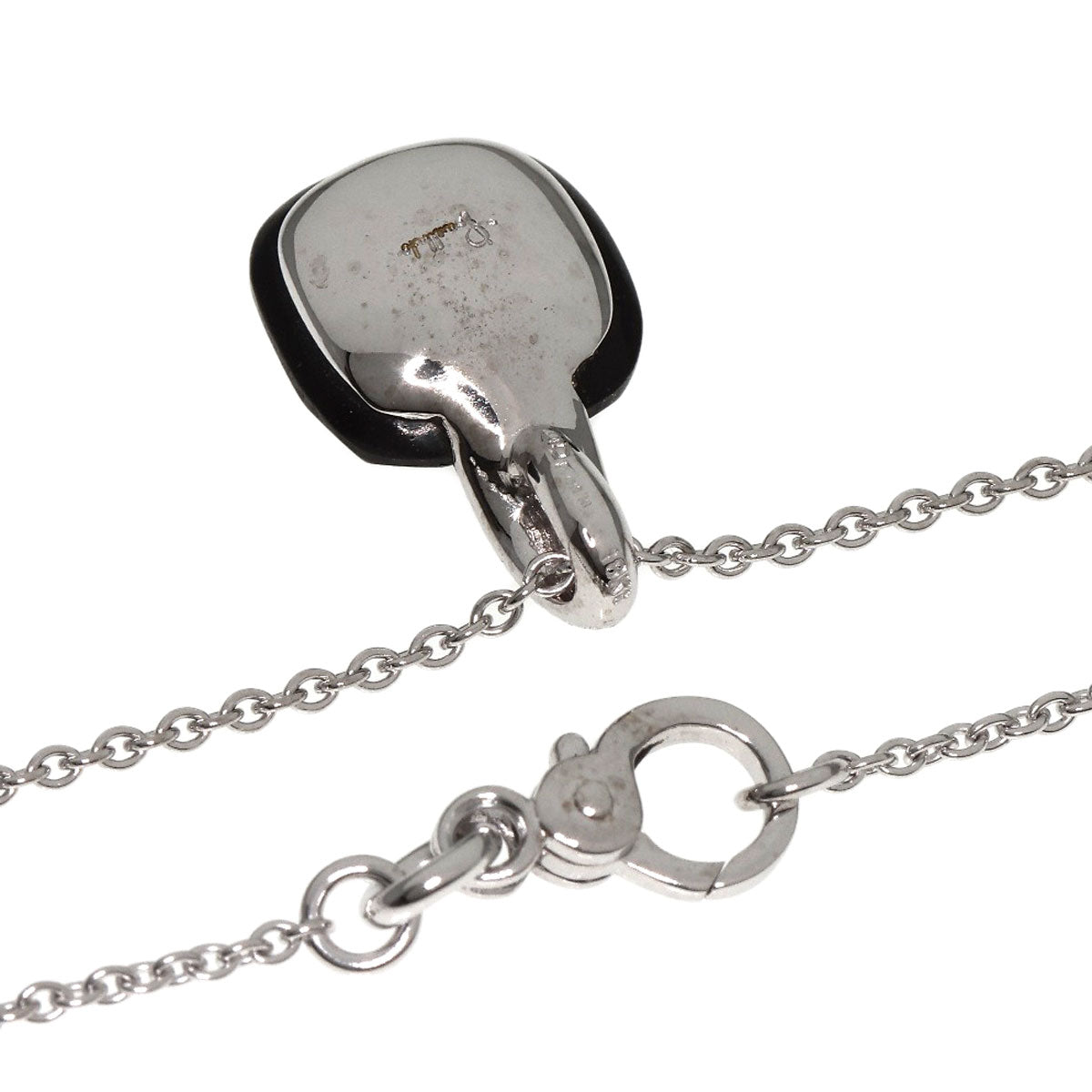 Pomellato Capri Onyx Diamond Necklace K18 White Gold Ladies [Used]