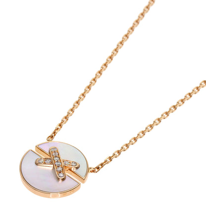 Chaumet   Necklace Lianne Harmony Diamond Shell K18 Pink Gold Ladies