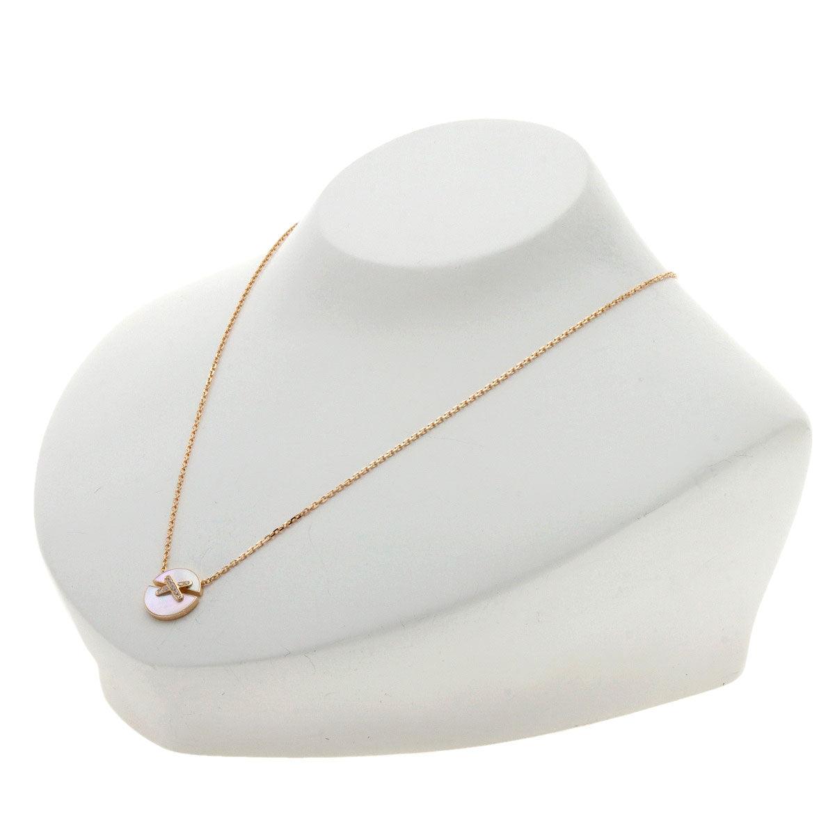 Chaumet   Necklace Lianne Harmony Diamond Shell K18 Pink Gold Ladies