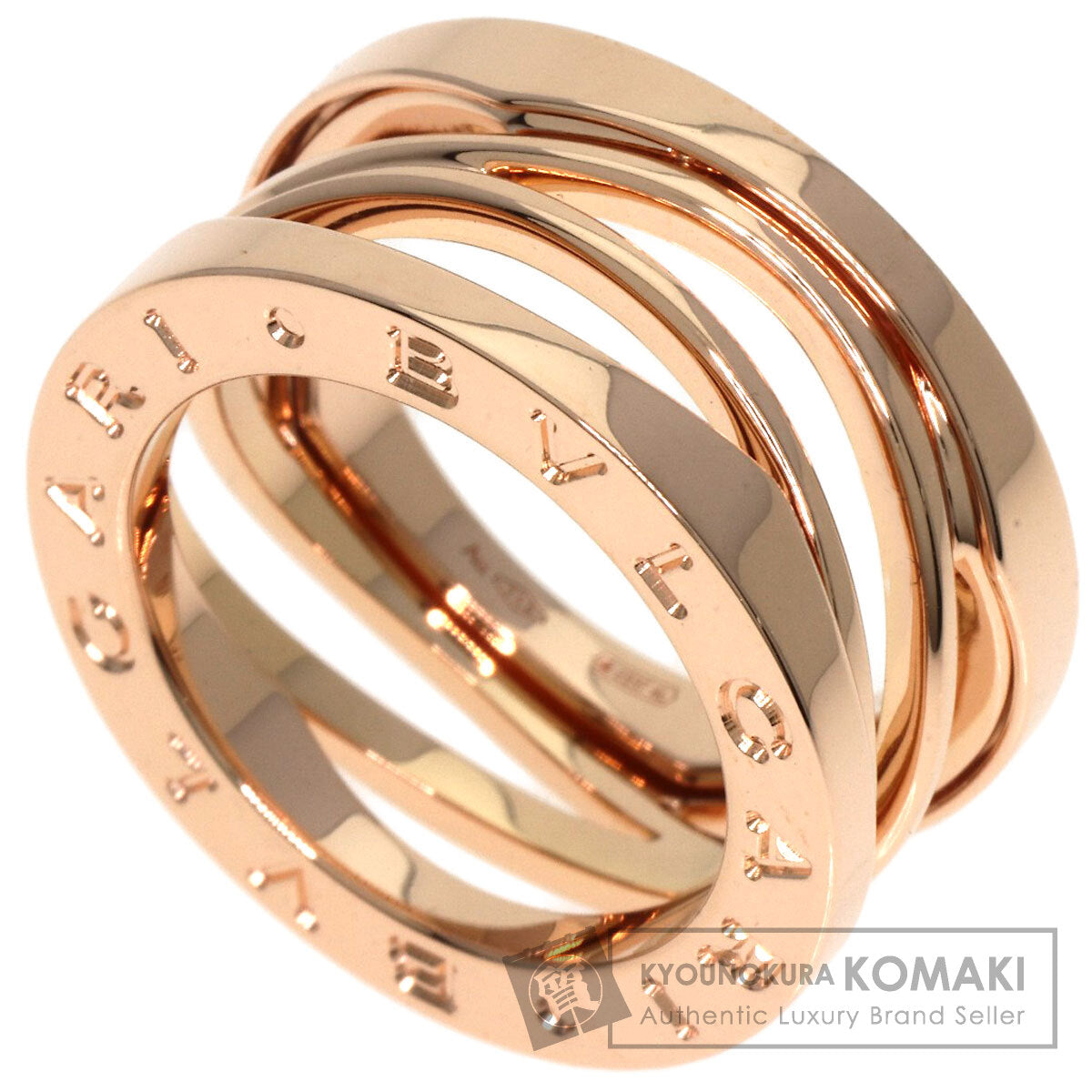 BVLGARI   Ring B.zero1 Legend 3 Bands #47 K18 Pink Gold Ladies