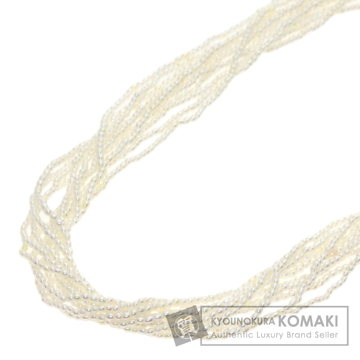 TASAKI   Necklace Keshi Pearl 10 strands 19.7" Silver Ladies