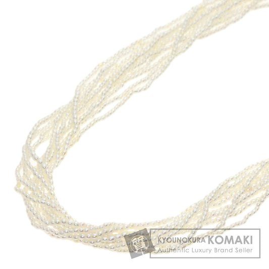 TASAKI   Necklace Keshi Pearl 10 strands 19.7" Silver Ladies