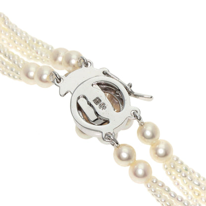 TASAKI Keshi Pearl 10 strands 19.7" Necklace Silver Ladies [Used]