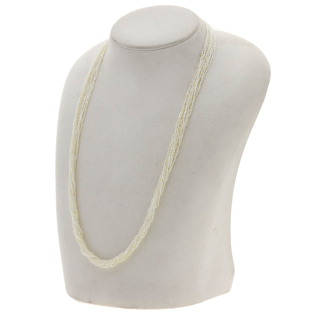 TASAKI   Necklace Keshi Pearl 10 strands 19.7" Silver Ladies