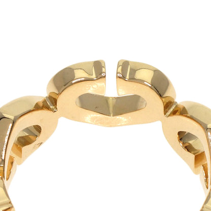 CARTIER   Ring C Heart Diamond # 49 K18 Yellow Gold Ladies