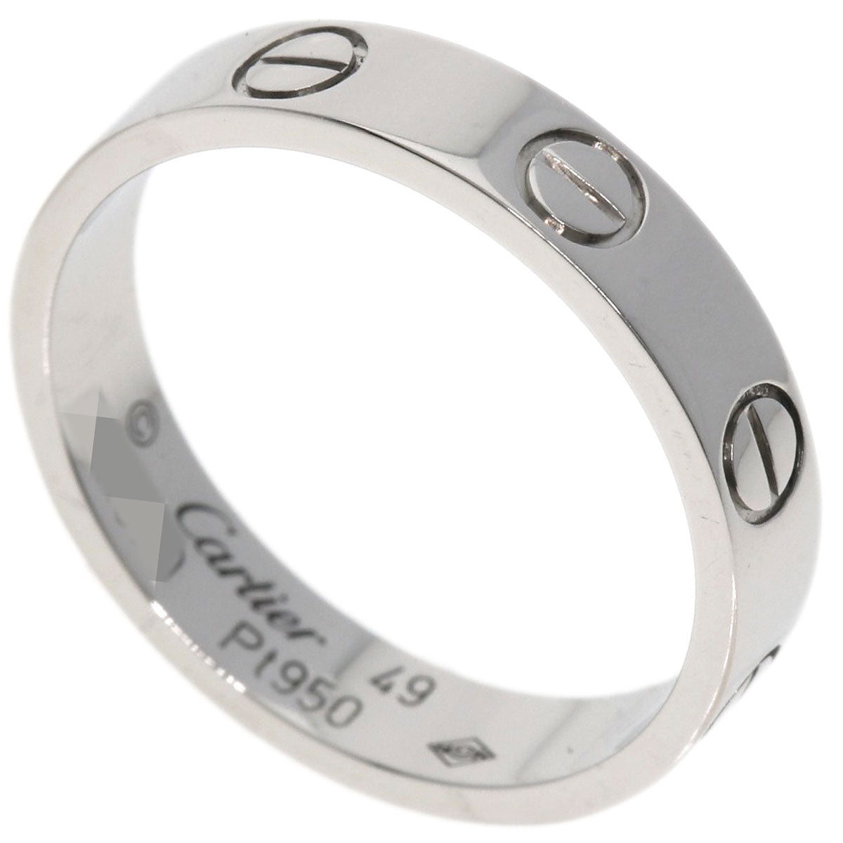 CARTIER   Ring mini love ring #49 Platinum PT950 Ladies