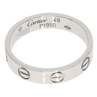 CARTIER   Ring mini love ring #49 Platinum PT950 Ladies