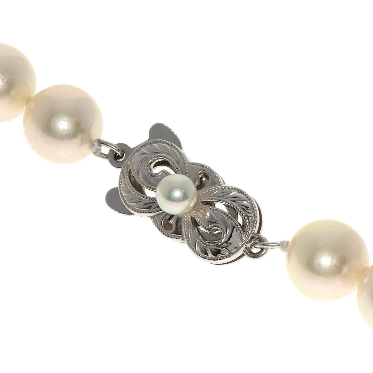 MIKIMOTO   Necklace Pearl Pearl K18 White Gold Ladies