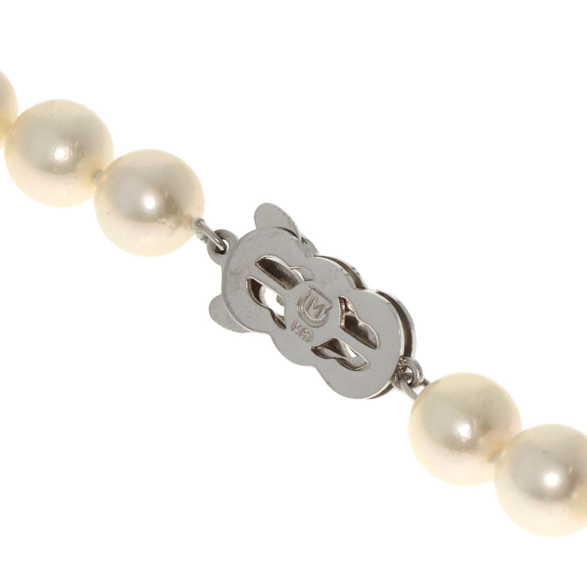MIKIMOTO Pearl Pearl Necklace K18 White Gold Ladies [Used]