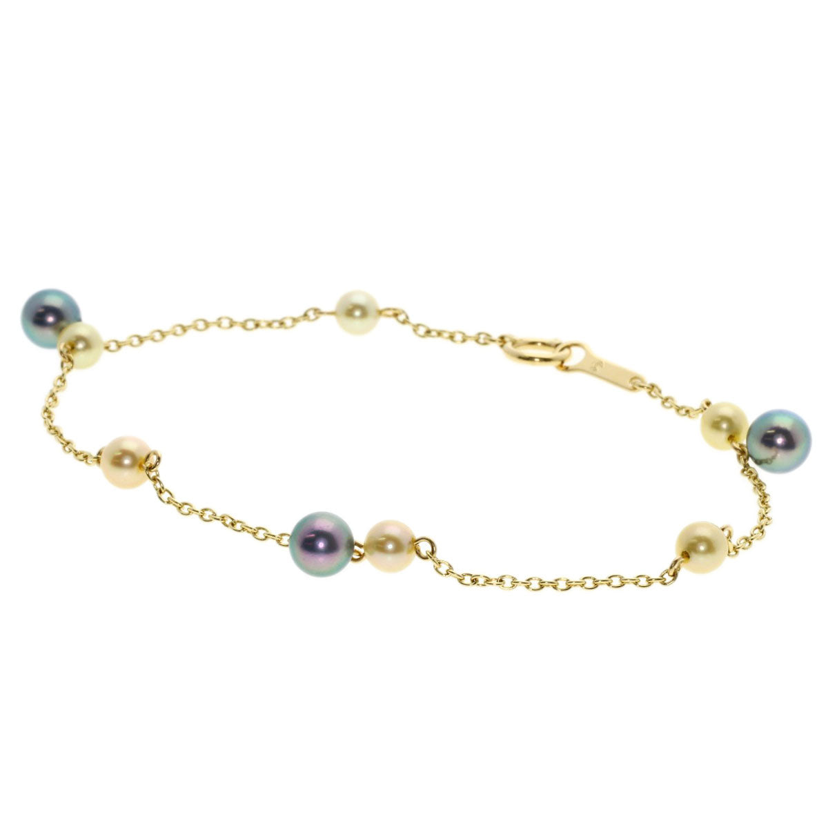 TASAKI   Bracelet Station Pearl Pearl K18 Yellow Gold Ladies