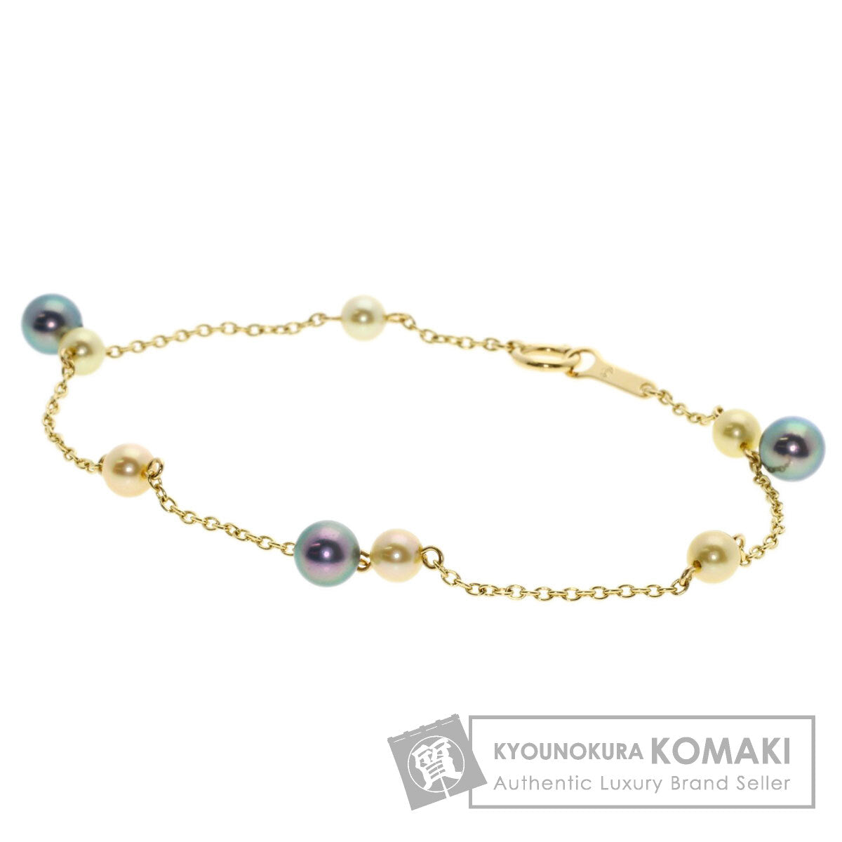 TASAKI   Bracelet Station Pearl Pearl K18 Yellow Gold Ladies