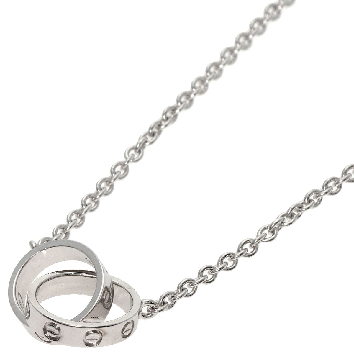 CARTIER   Necklace Baby love K18 White Gold Ladies