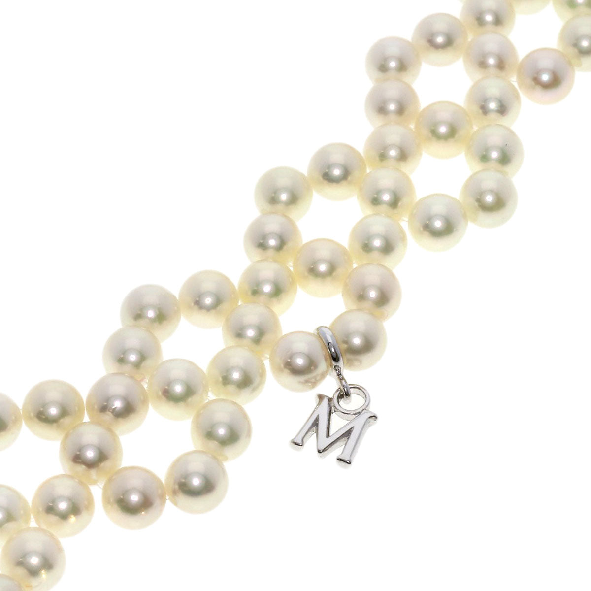 MIKIMOTO Pearl Pearl Necklace K18 White Gold Ladies [Used]