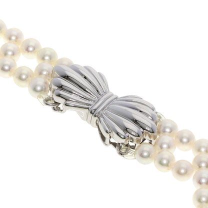 MIKIMOTO Pearl Pearl Necklace K18 White Gold Ladies [Used]