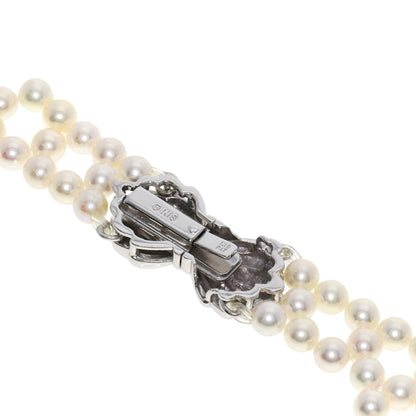 MIKIMOTO Pearl Pearl Necklace K18 White Gold Ladies [Used]