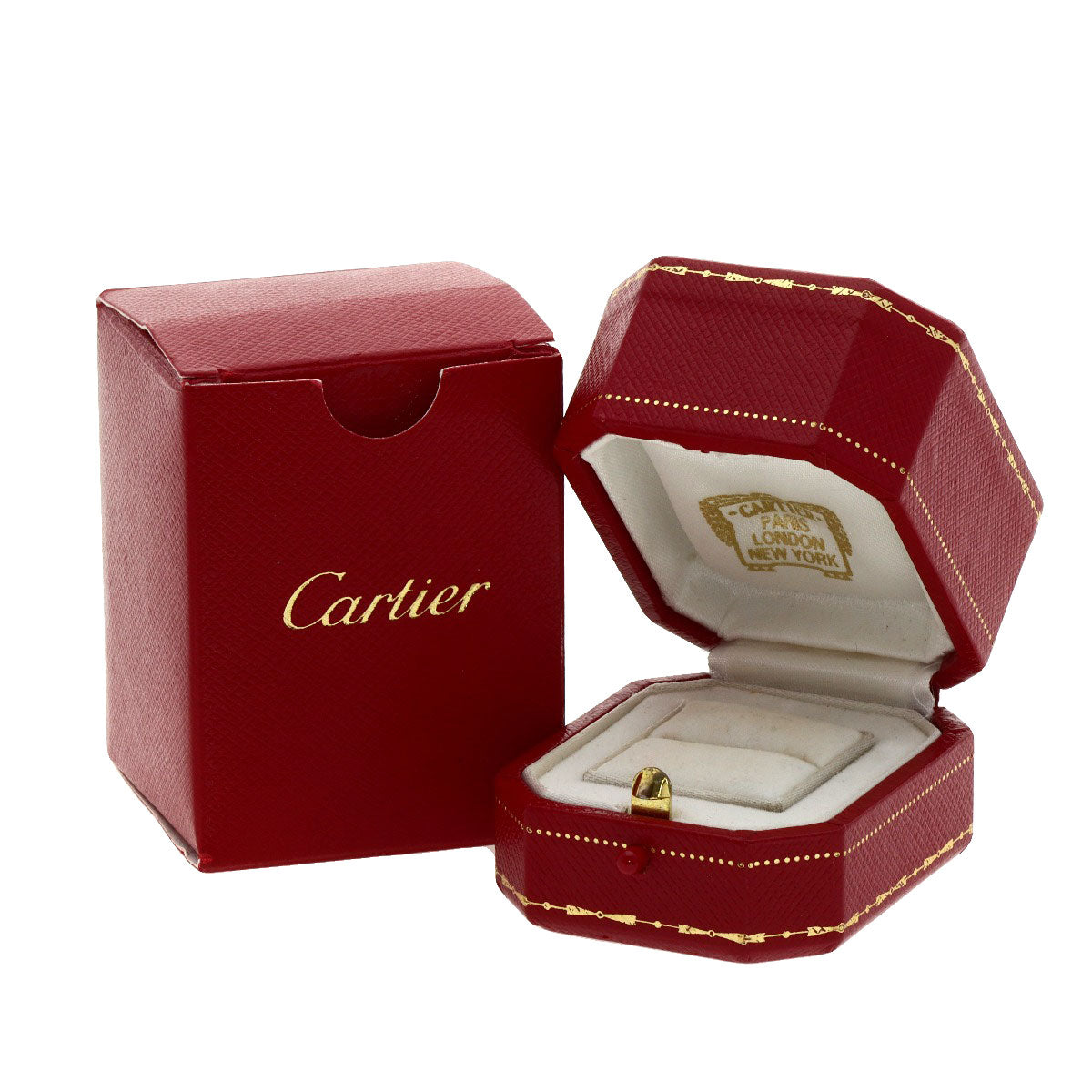 CARTIER   Ring Trinity Solitaire Diamond #48 K18 Yellow Gold K18 White GoldLadies