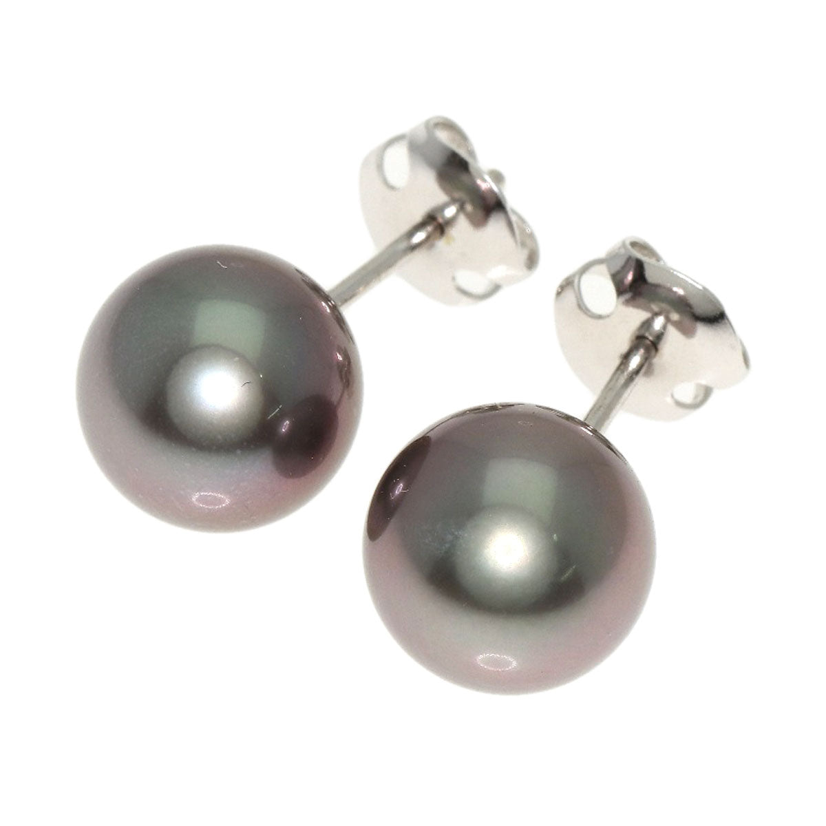 TASAKI   Necklace South Sea black pearl pearl earrings set of 2 Silver Ladies