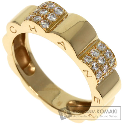 CHANEL   Ring Profile de Camellia Small Diamond #55 K18 Yellow Gold Ladies