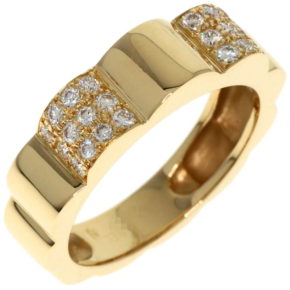 CHANEL   Ring Profile de Camellia Small Diamond #55 K18 Yellow Gold Ladies