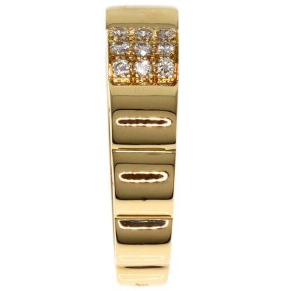 CHANEL   Ring Profile de Camellia Small Diamond #55 K18 Yellow Gold Ladies