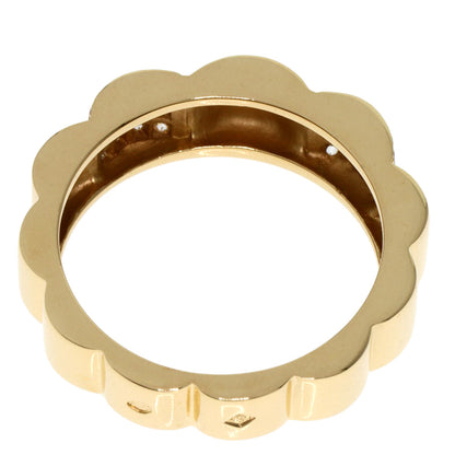 CHANEL   Ring Profile de Camellia Small Diamond #55 K18 Yellow Gold Ladies