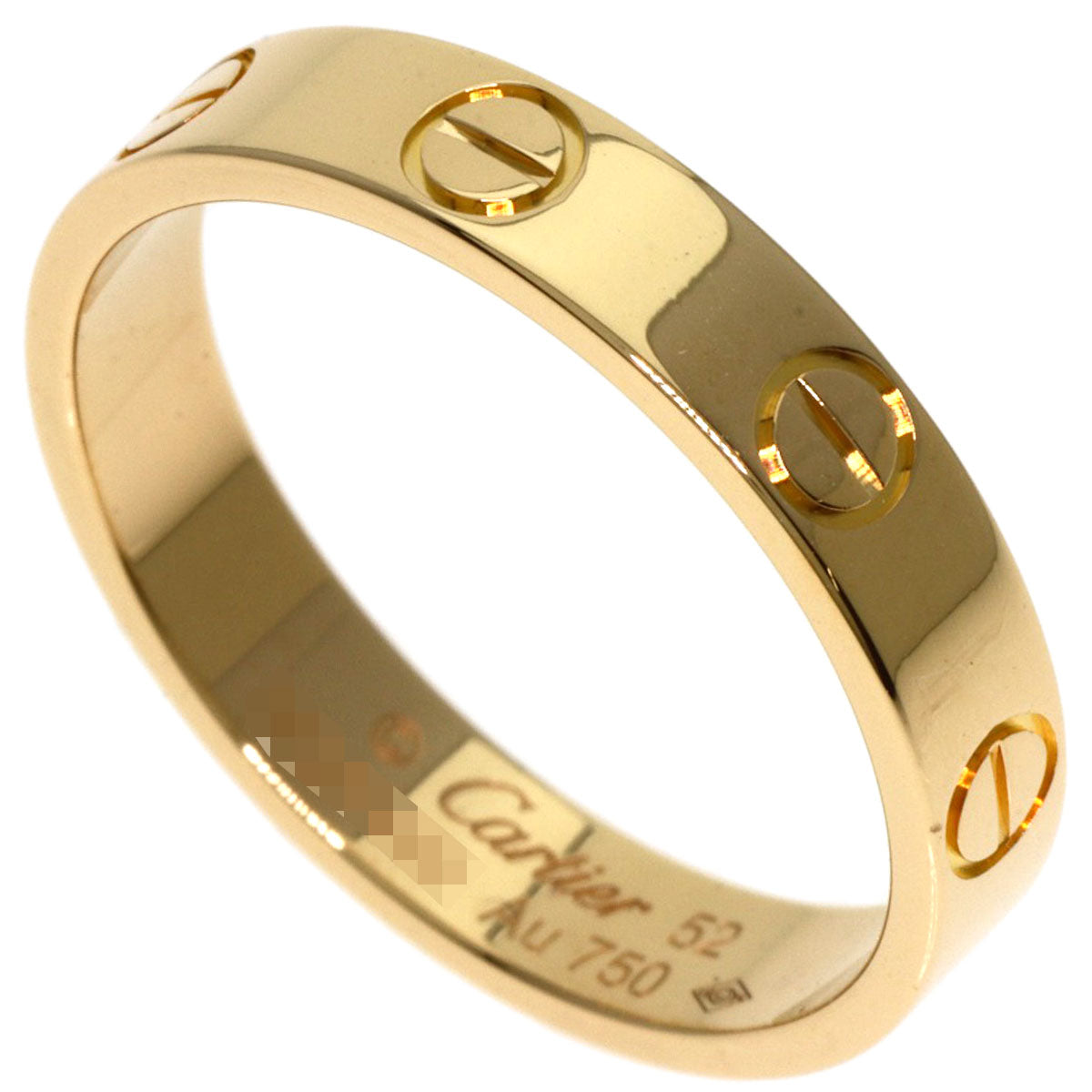 CARTIER   Ring mini love ring #52 K18 Yellow Gold Ladies