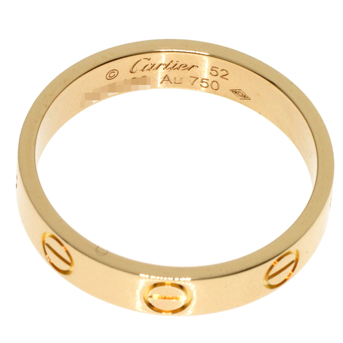 CARTIER   Ring mini love ring #52 K18 Yellow Gold Ladies