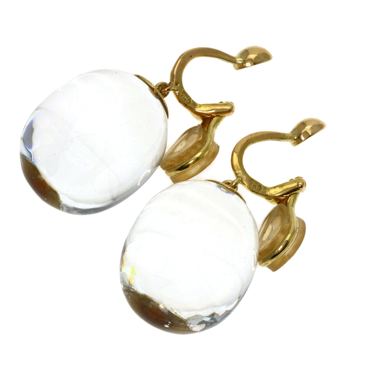 Baccarat   Earring drop K18 Yellow Gold Ladies