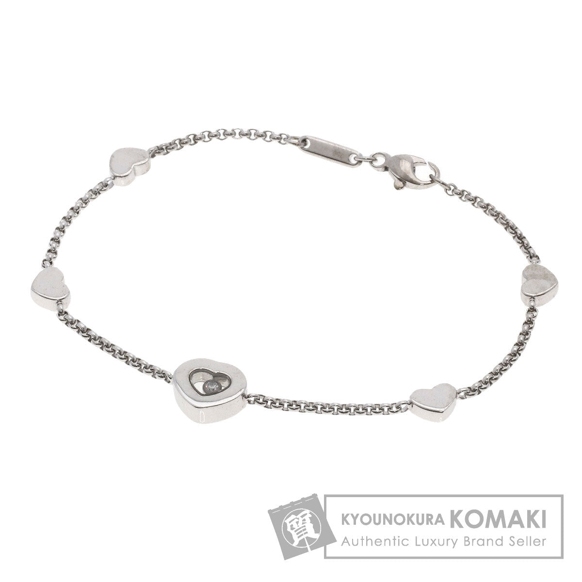 Chopard   Bracelet Happy Diamond K18 White Gold Ladies