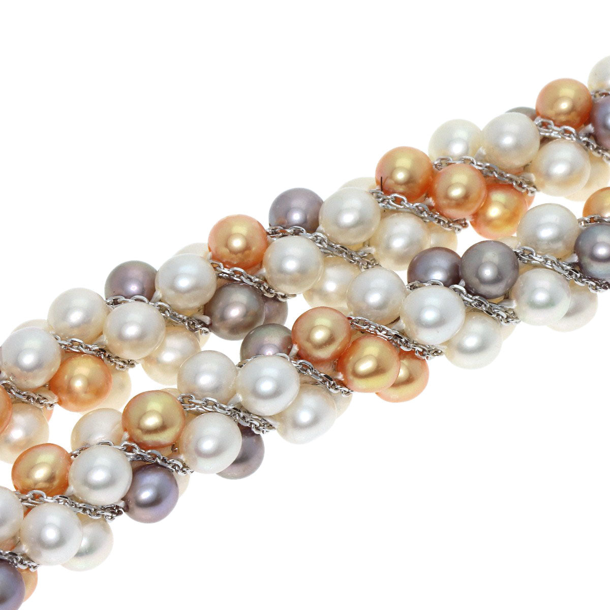 TASAKI Freshwater Pearl Pearl Necklace K18 White Gold Ladies [Used]