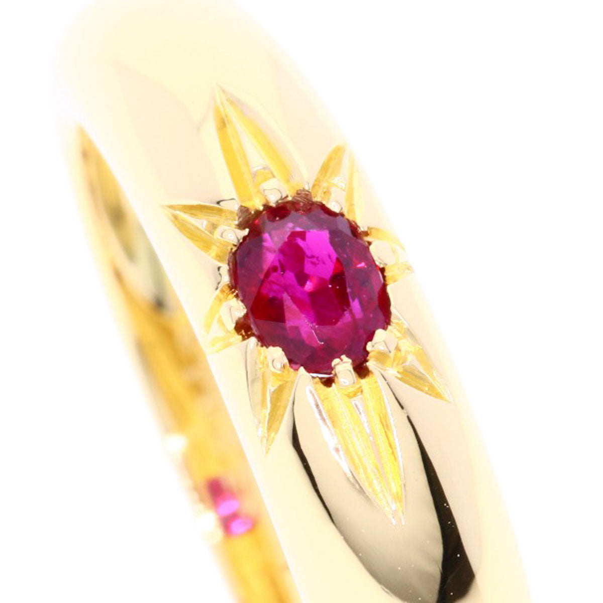 Chaumet   Ring Vintage Ruby K18 Yellow Gold Ladies