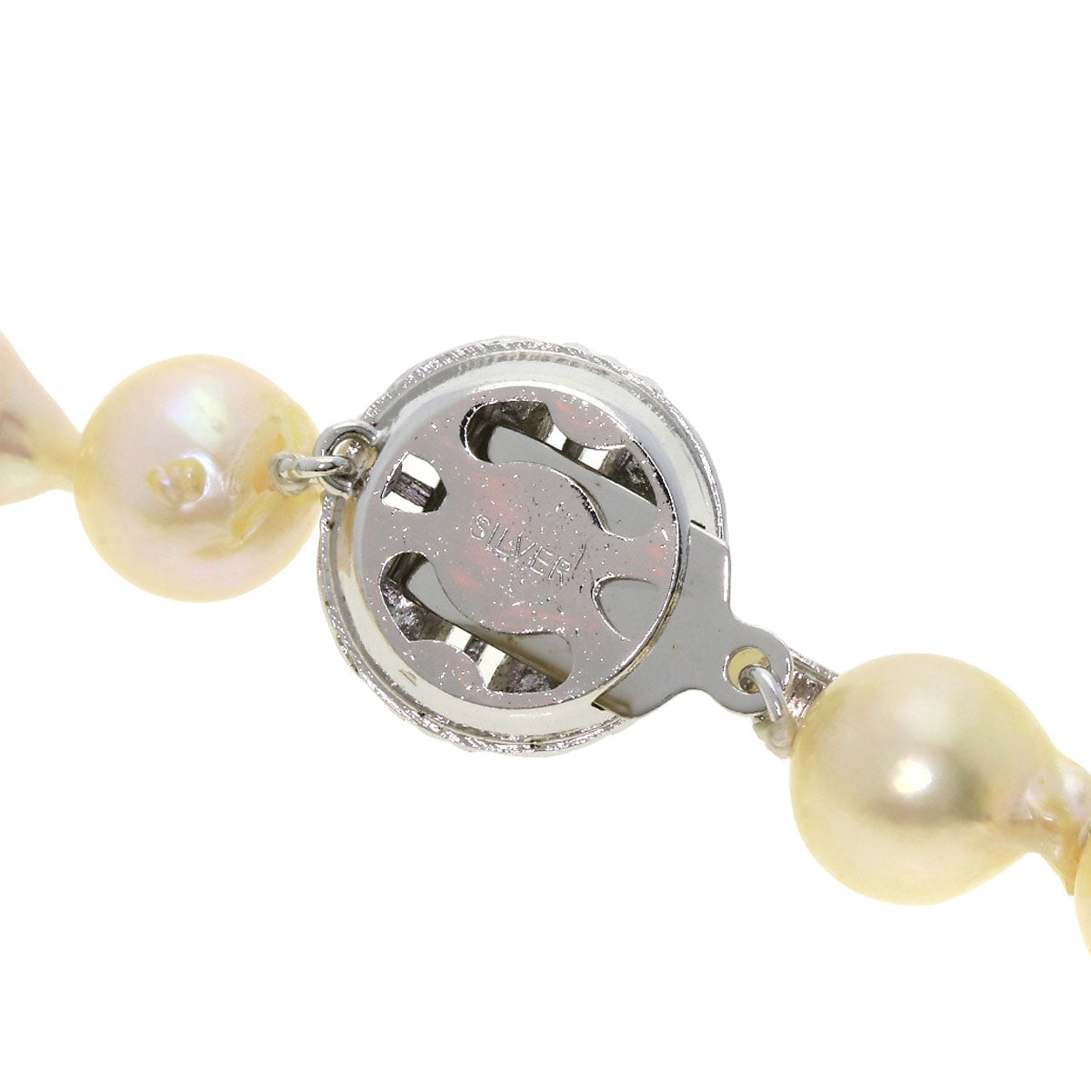 Baroque Pearl Bracelet 2-piece set Necklace Silver 87.5g　Ladies