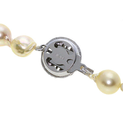 Baroque Pearl Bracelet 2-piece set Necklace Silver 87.5g　Ladies