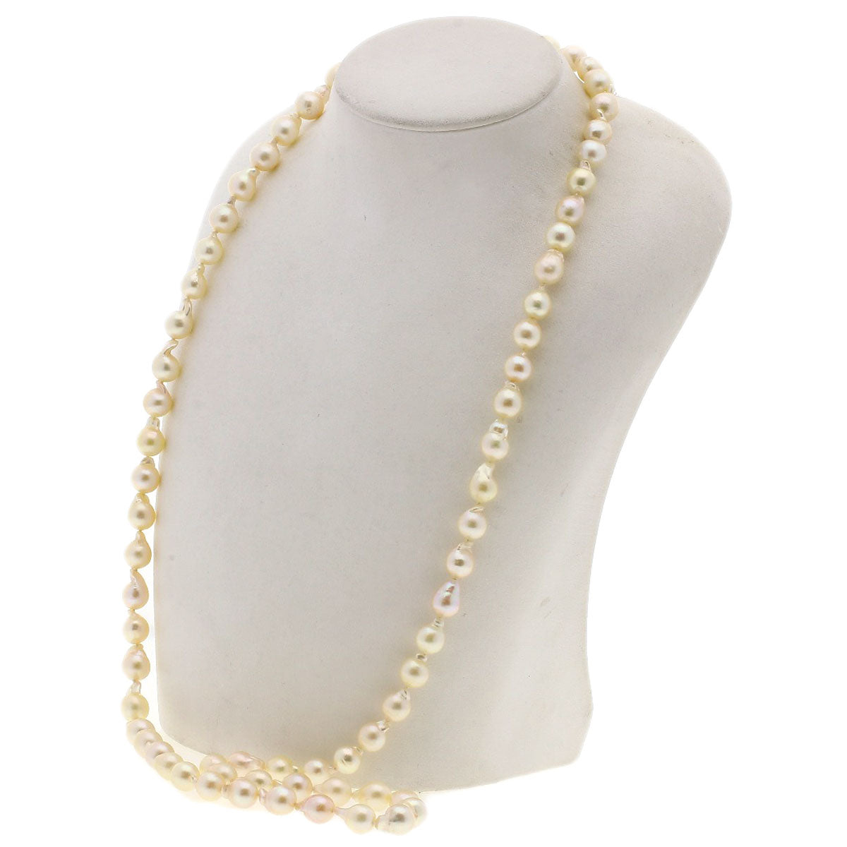 Baroque Pearl Bracelet 2-piece set Necklace Silver 87.5g　Ladies