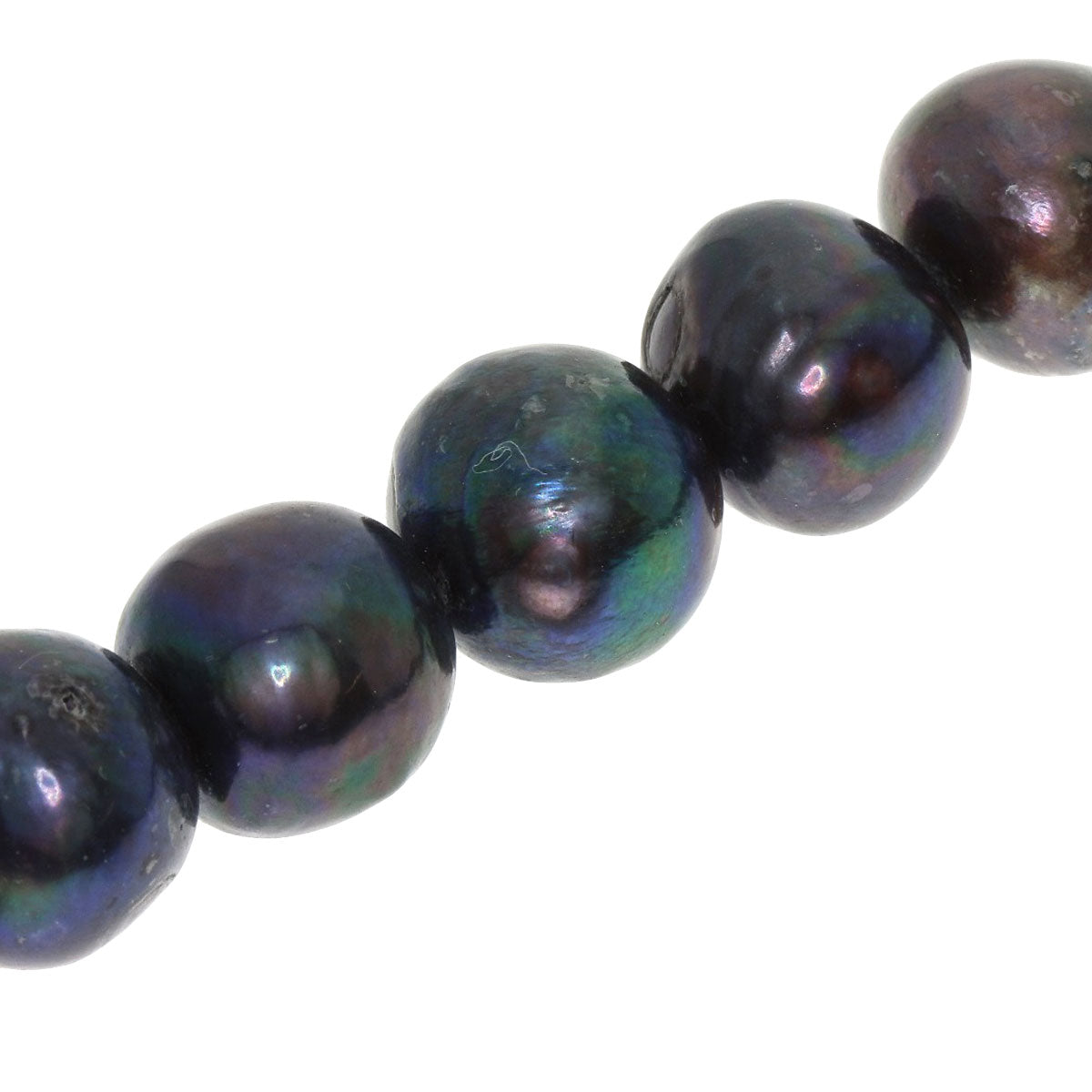 Pearl Earrings 2-piece set Dyed Necklace Silver 97.4g　Ladies