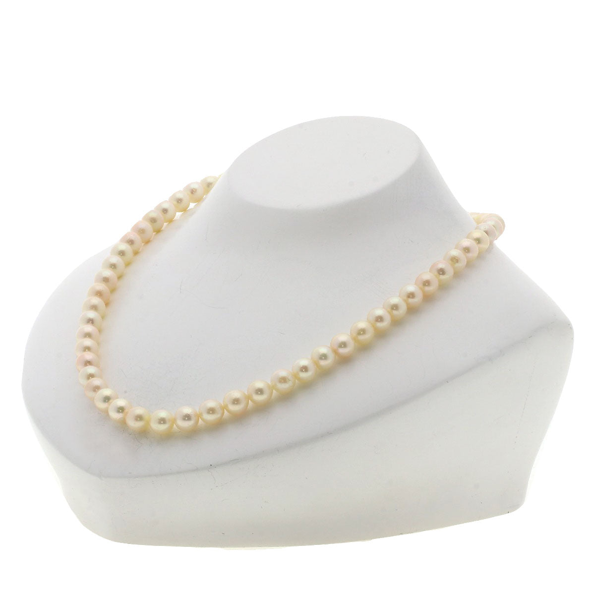 Akoya pearl Pearl Necklace Silver 33.4g　Ladies