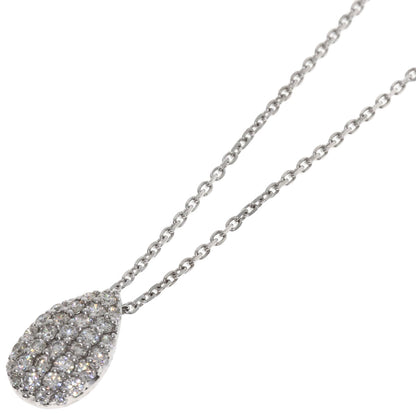 0.37ct Diamond Necklace K18 White Gold  3.4g　Ladies