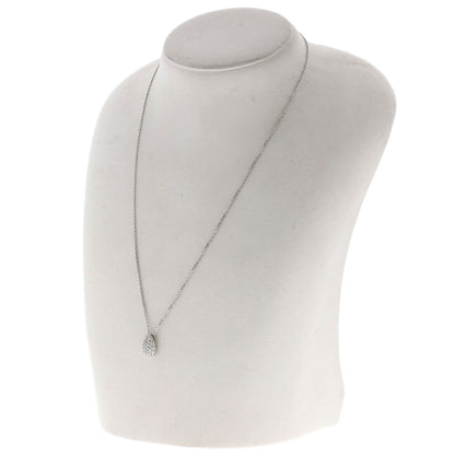 0.37ct Diamond Necklace K18 White Gold  3.4g　Ladies