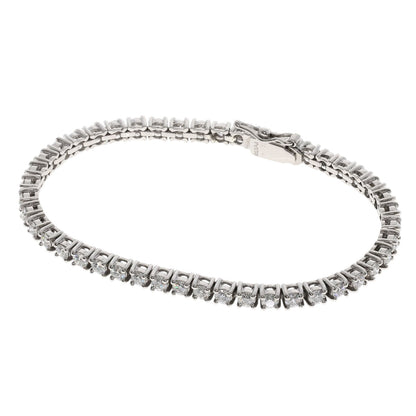 3ct Diamond Bracelet Platinum PT950  11.9g　Ladies