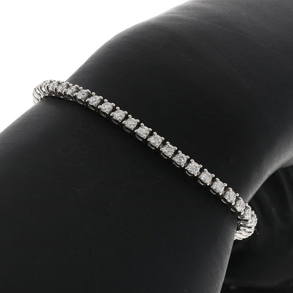 3ct Diamond Bracelet Platinum PT950  11.9g　Ladies