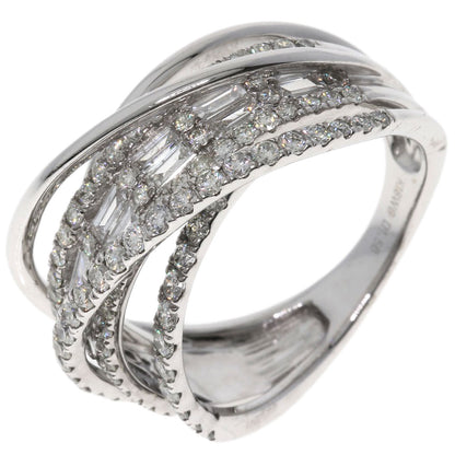 1.5ct Diamond Ring K18 White Gold  6.7g　Ladies