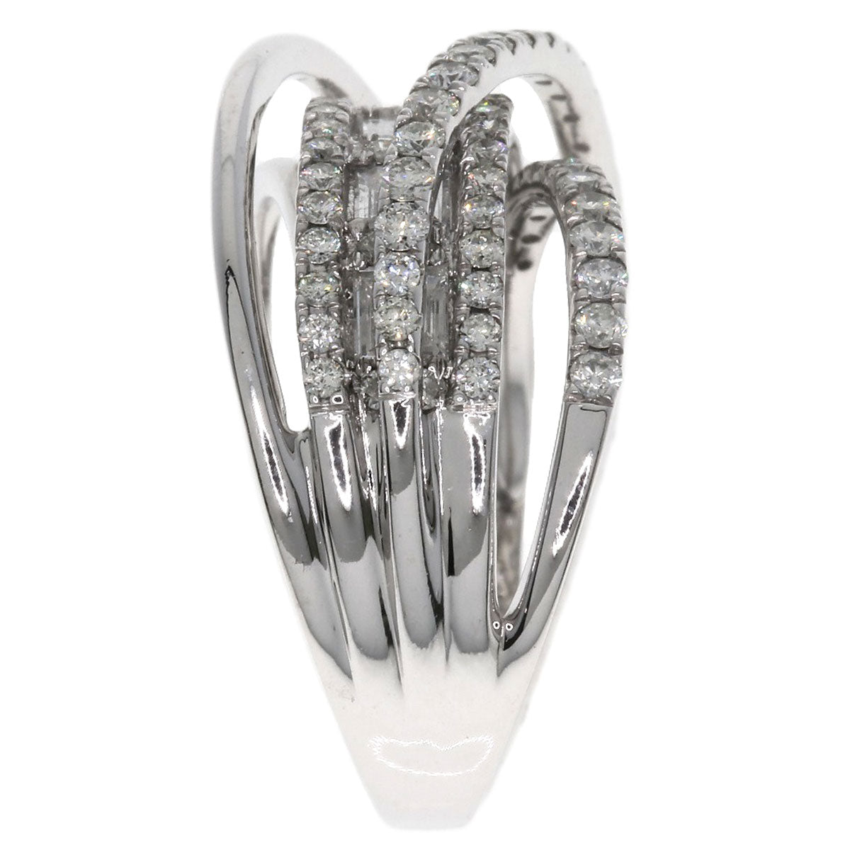 1.5ct Diamond Ring K18 White Gold  6.7g　Ladies