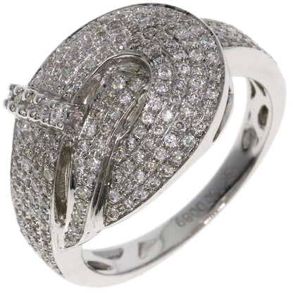 0.89ct Diamond Ring K18 White Gold  4.96g　Ladies