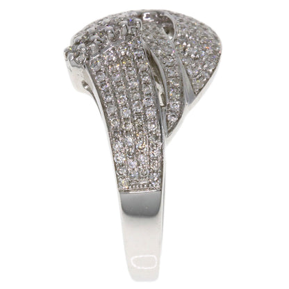 0.89ct Diamond Ring K18 White Gold  4.96g　Ladies