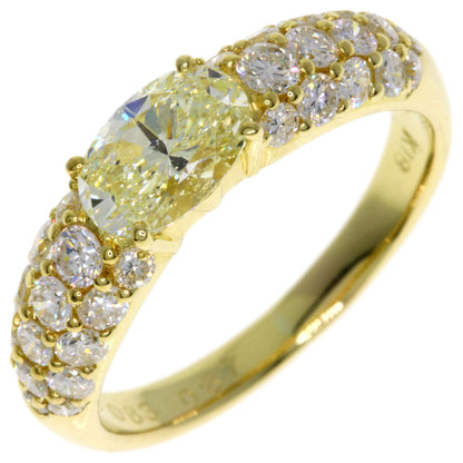 0.83ct Diamond Ring K18 Yellow Gold  3.7g　Ladies