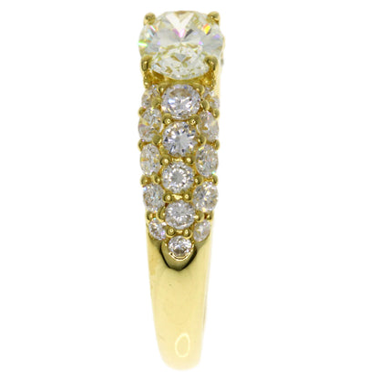 0.83ct Diamond Ring K18 Yellow Gold  3.7g　Ladies