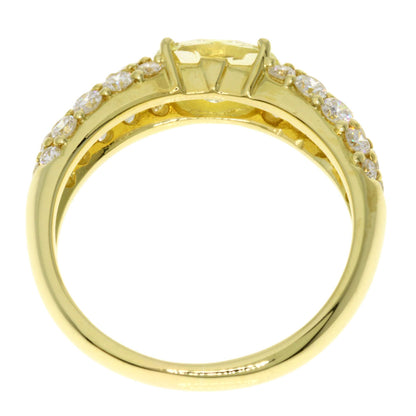 0.83ct Diamond Ring K18 Yellow Gold  3.7g　Ladies