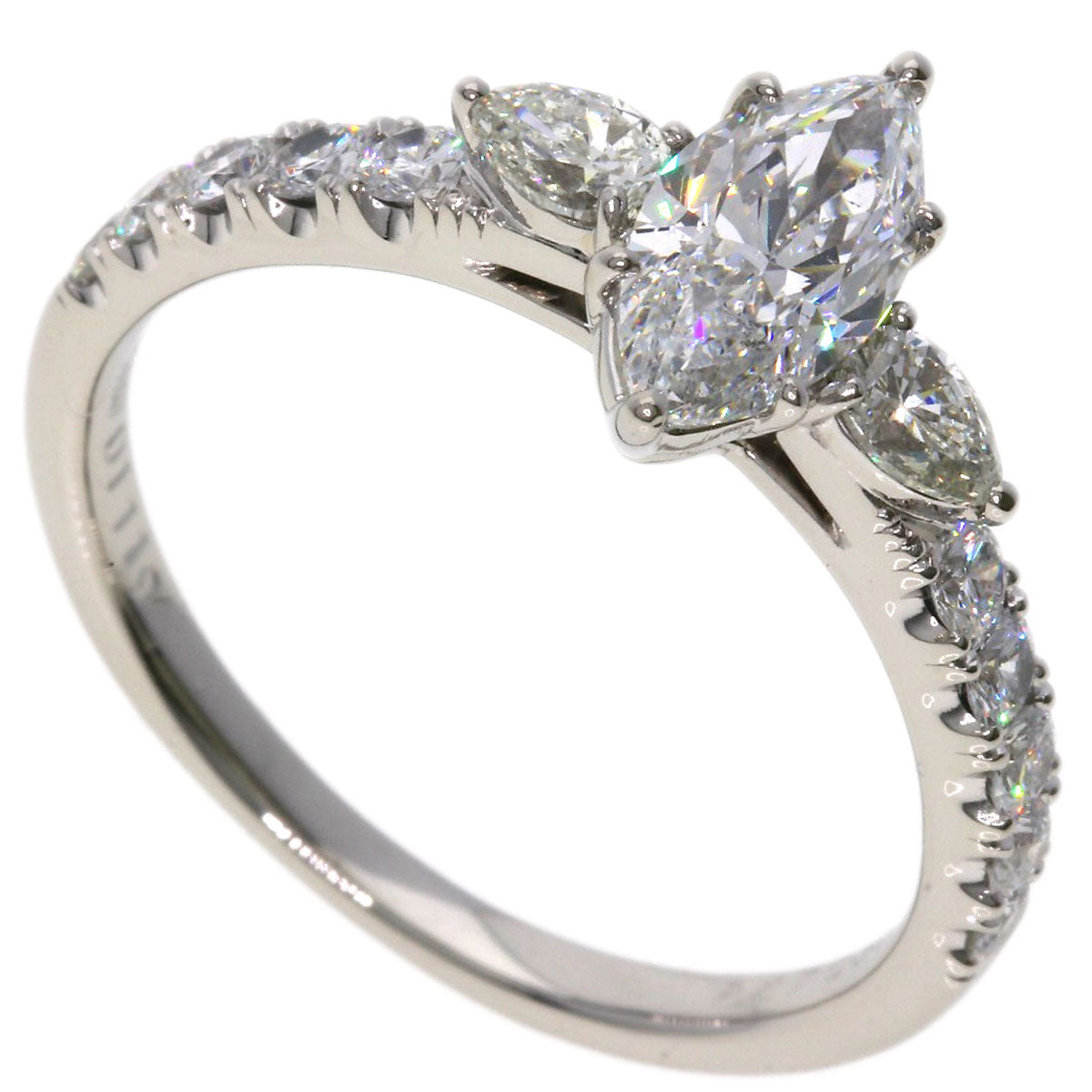1.119ct Diamond D-SI-1 Ring Platinum PT900 6g　Ladies
