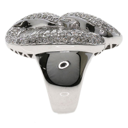 4.32ct Diamond Ring K18 White Gold  19.3g　Ladies