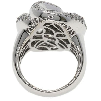 4.32ct Diamond Ring K18 White Gold  19.3g　Ladies